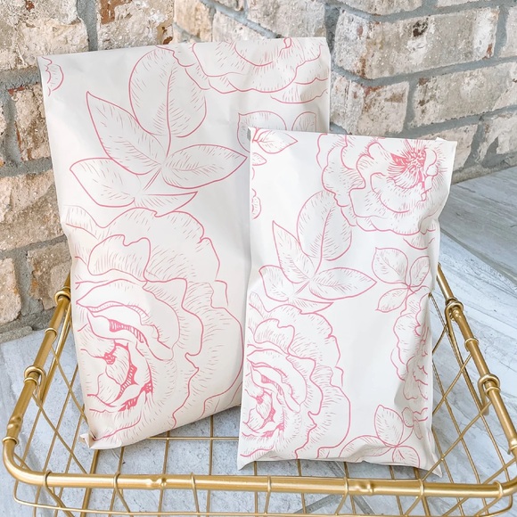 Other - Roses are Pink 6.5 x 10" Poly Mailer PRICE IS FIRM “Last One”